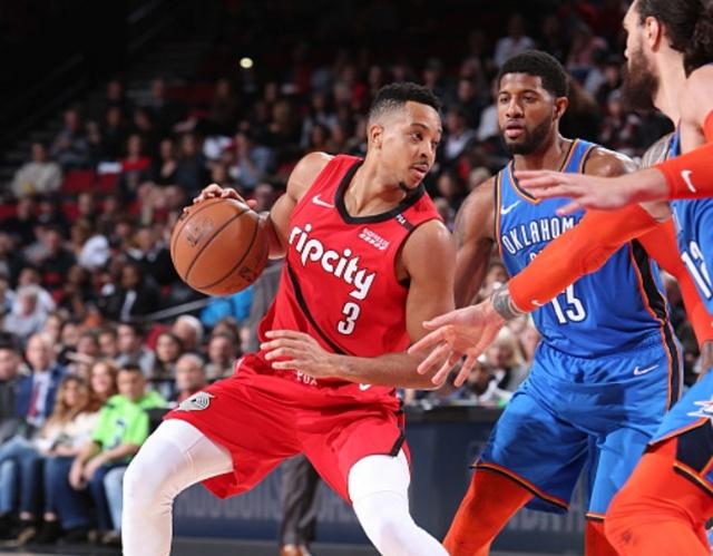 包含开拓者轻取老鹰，麦科勒姆火热砍下25分的词条